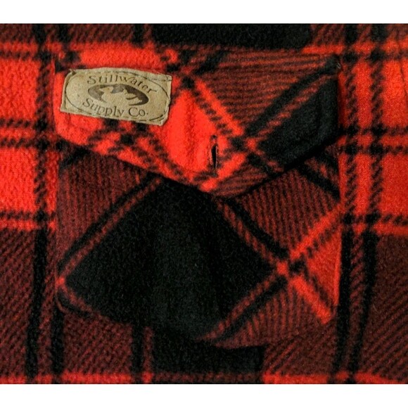 Stillwater Supply Co Womens Buffalo Plaid Sherpa Lined Shacket Workwear Jacket M - Picture 4 of 9